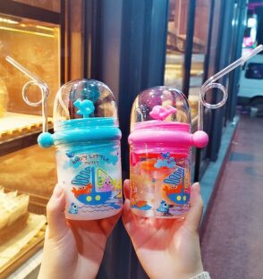Baby Water Bottle Cartoon Whale Children Cup - Perfect Baby Feeding Cup